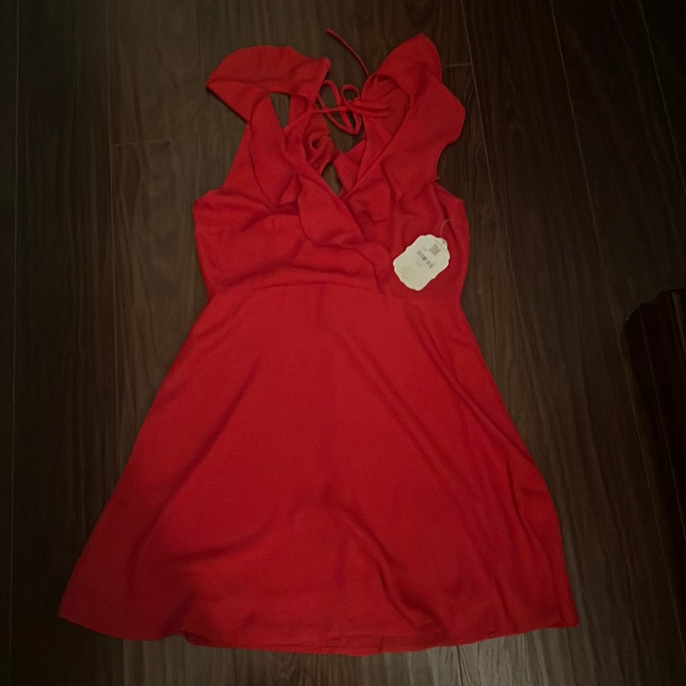 Altrd State Red Ruffle Dress